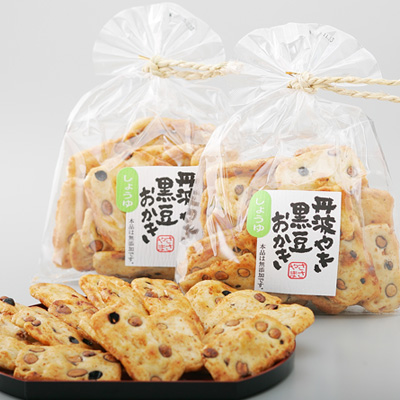 丹波やき黒豆おかき≪醤油≫(150g)